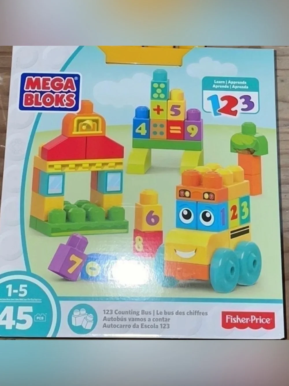 Mega Bloks Building Basics 123 Counting Bus